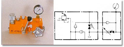 hydraulic valve controlled load lifting