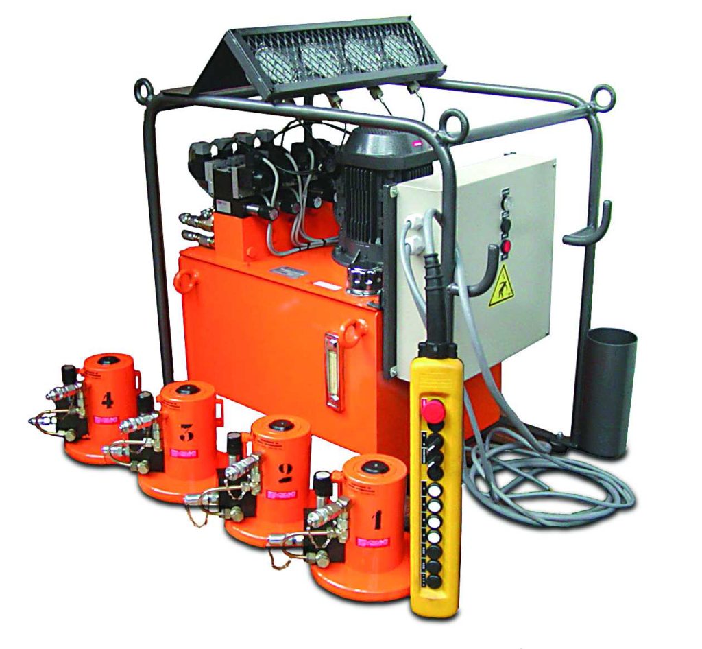 Synchronised lifting hydraulic system CMD, hydraulic lifting equipement