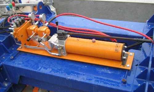 hydraulic cylinder, hand pump