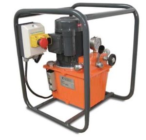 <b>Gamme E-B-055</b> <br>Centrale hydraulique double débit - 0,7l/min - 700 bars